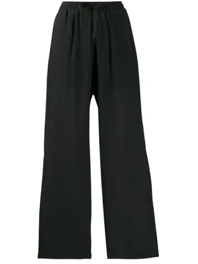 Semicouture Drawstring Track Trousers - Black