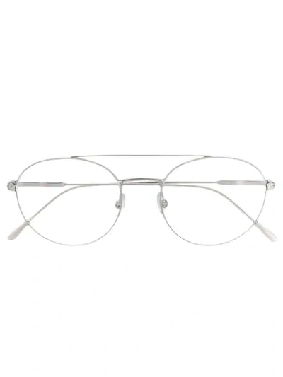 Tom Ford Eyewear Round Frame Glasses - Silver