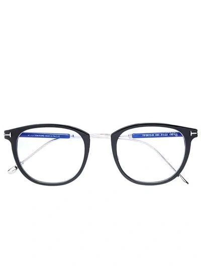 Tom Ford Eyewear Round Frame Glasses - Black