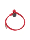 Bottega Veneta Intrecciato Bracelet In Red