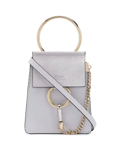 Chloé Light Grey Small Faye Bracelet Bag