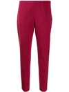 Piazza Sempione Straight Fit Trousers In Red