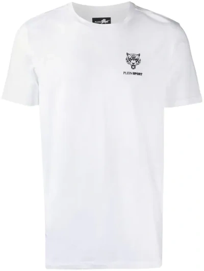 Plein Sport Logo Print T-shirt In White