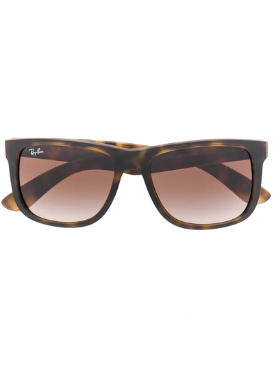 Ray Ban Tortoiseshell Frame Sunglasses In Brown