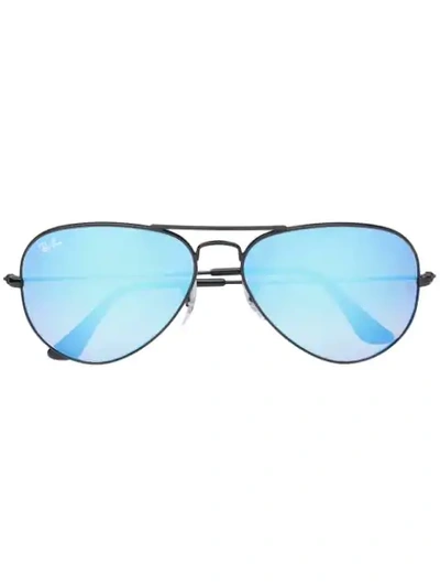 Ray Ban Aviator Gradient Sunglasses In Silver