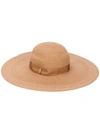 Borsalino Ribbon-tied Sun Hat In Neutrals