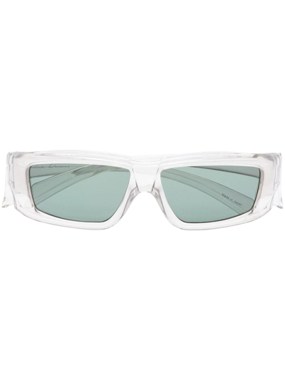 Rick Owens Off-white & Silver Rick Sunglasses