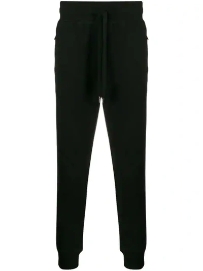 Dolce & Gabbana Zip-detail Track Pants In Black