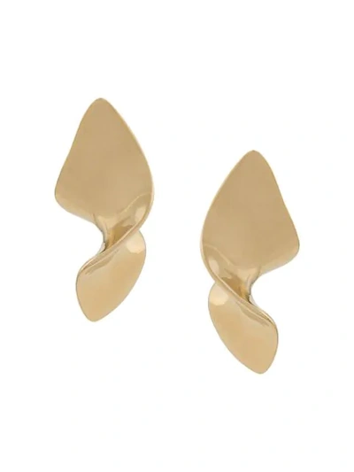 Annelise Michelson Extra Small Twist Earrings In Gold