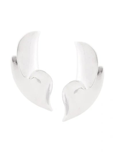 Annelise Michelson Twirl Medium Earrings In Silver