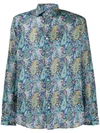 Etro Hemd Mit Paisley-print - Blau In Blue