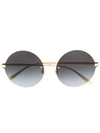 Dolce & Gabbana Round Gradient Sunglasses In Gold