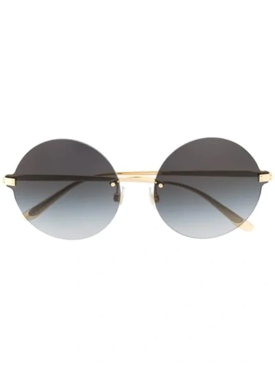 Dolce & Gabbana Round Gradient Sunglasses In Gold