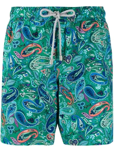 Bluemint Paisley Print Swimshorts In Green