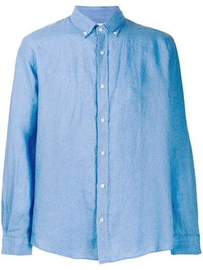 Bluemint Classic Linen Shirt In Blue
