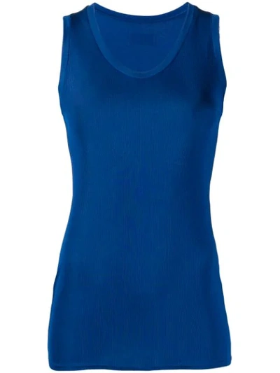 Alexandre Vauthier Fitted Tank Top - Blue