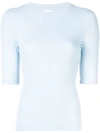 Rosetta Getty Classic Plain T-shirt In Blue