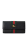 Gucci Ophidia Gg Continental Wallet In Black