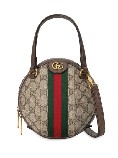 Gucci Ophidia Gg Mini Bag In Neutrals