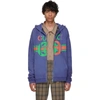 Gucci Sweatshirt With Interlocking G Print In 4804 Blue