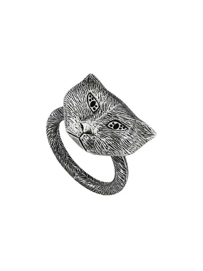 Gucci Garden Silver Cat Ring - 8131 Silver
