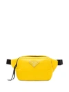 Prada Padded Belt Bag In Yellow