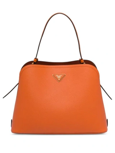 Prada Promenade Shoulder Bag In Orange