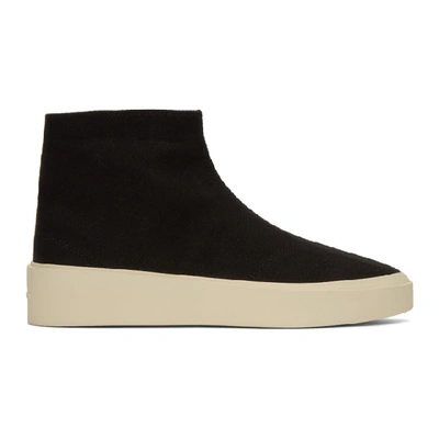 Fear Of God Sixth Colleciton Tear Away Moc Snap Sneakers In Black