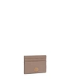 Tory Burch Robinson Card Case In Gray Heron