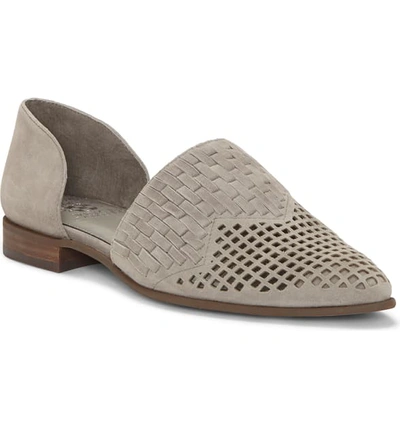 Vince Camuto Reshila D orsay Flat In Storm Grey Suede ModeSens