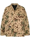 We11 Done Camouflage Jacket In Neutrals