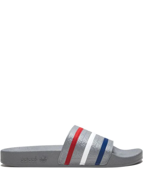 adidas grey sliders