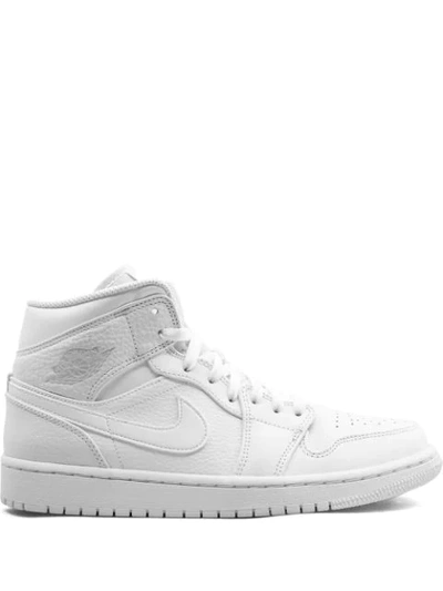 Jordan Air  1 Mid Trainers In White