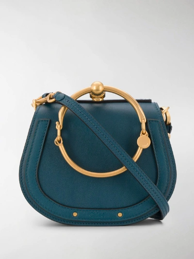 Chloé Small Nile Bracelet Bag In Blue