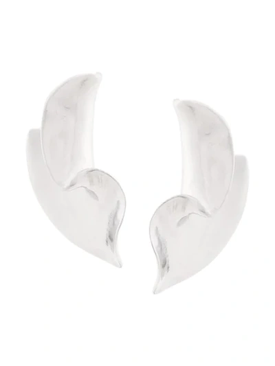 Annelise Michelson Small Twirl Earrings In Silver