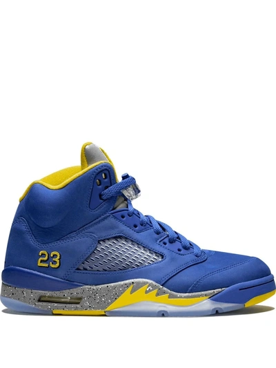 Jordan Air  5 Retro Sneakers In Blue