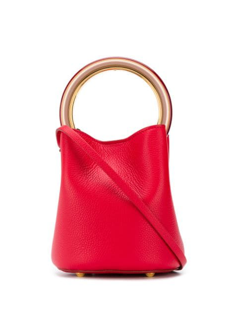 Marni Soft Cross-body Leather Bag In Red | ModeSens