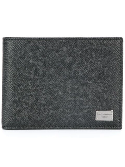 Dolce & Gabbana Dauphine Leather Classic Id Wallet, Black