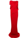 Rick Owens Knot Gown In Red