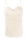 Theory Sweetheart Neck Top - Neutrals