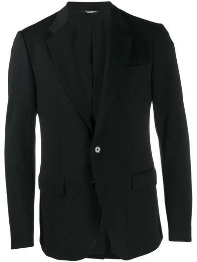 Dolce & Gabbana Slim-fit Blazer In Black