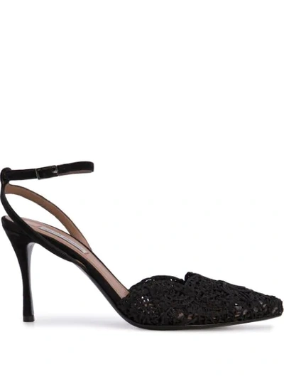 Tabitha Simmons Women's Sen Floret Lace Slingback Pumps In Black