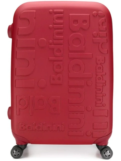 Baldinini Logo Suitcase In Red