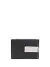 Prada Logo Plaque Cardholder - Black