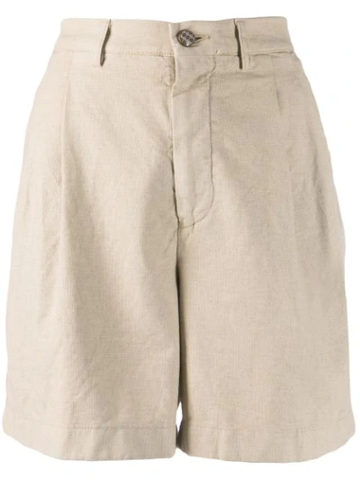 Berwich Tailored Fitted Shorts In Neutrals