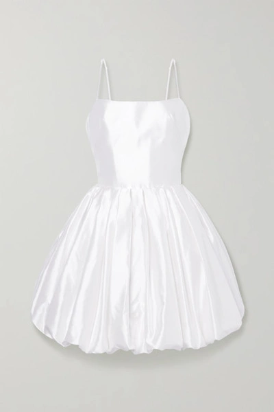 Rasario Silk-satin Mini Dress In White
