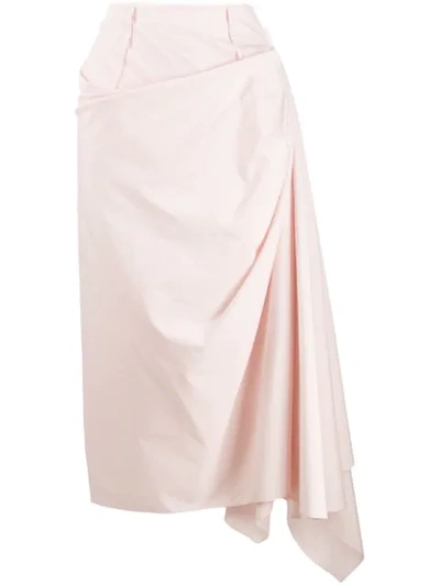 Marni High-waisted Midi Skirt In Pink