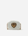 Dolce & Gabbana Devotion Quilted Leather Camera Bag In White