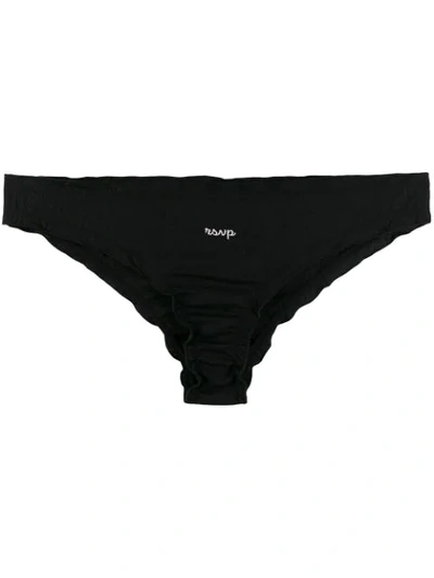L'autre Chose Slip Mit Stickerei In Black