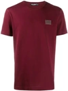 Dolce & Gabbana Cotton Logo Plaque T-shirt In Red